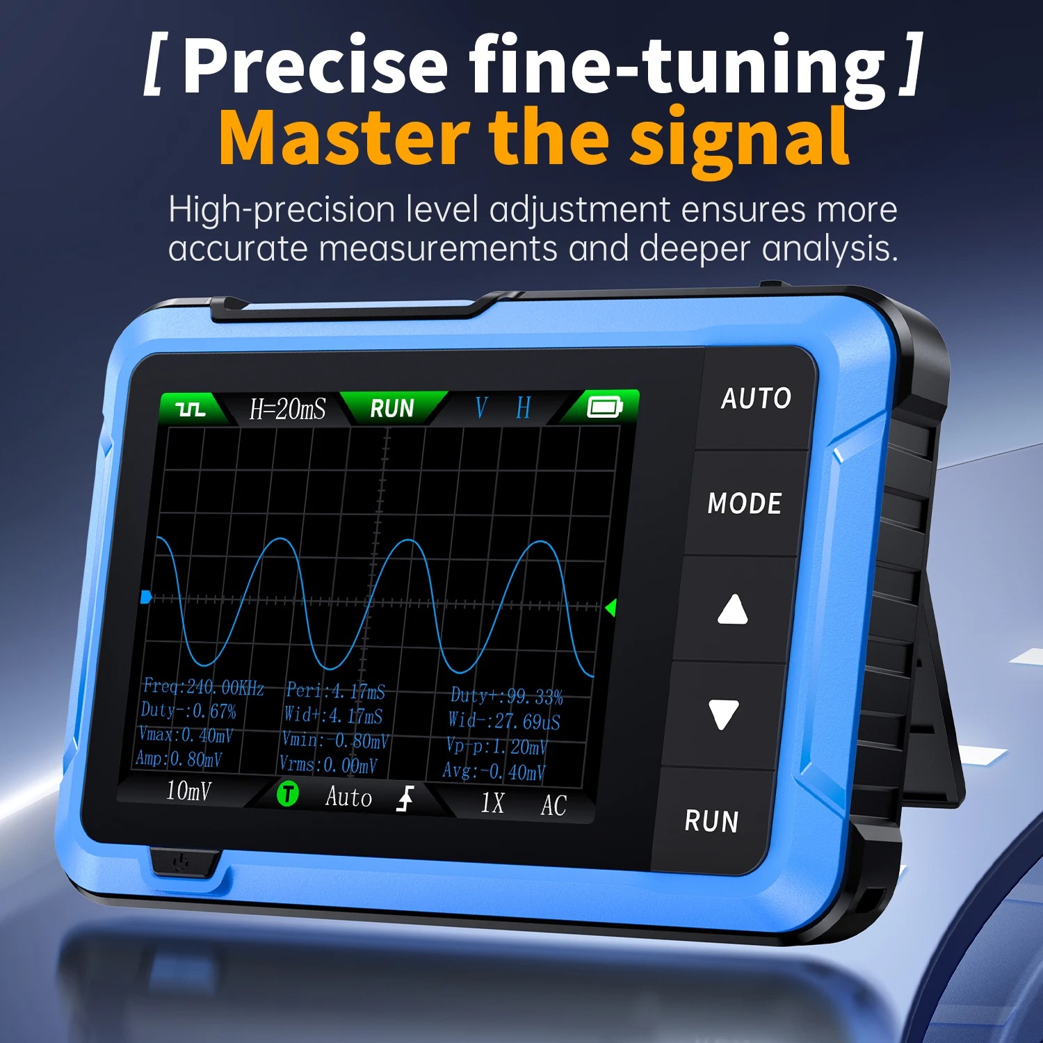 Fnirsi Digital Oscilloscope Handheld - FNIRSI DSO510 Nuovo Oscilloscopio Digitale Portatile