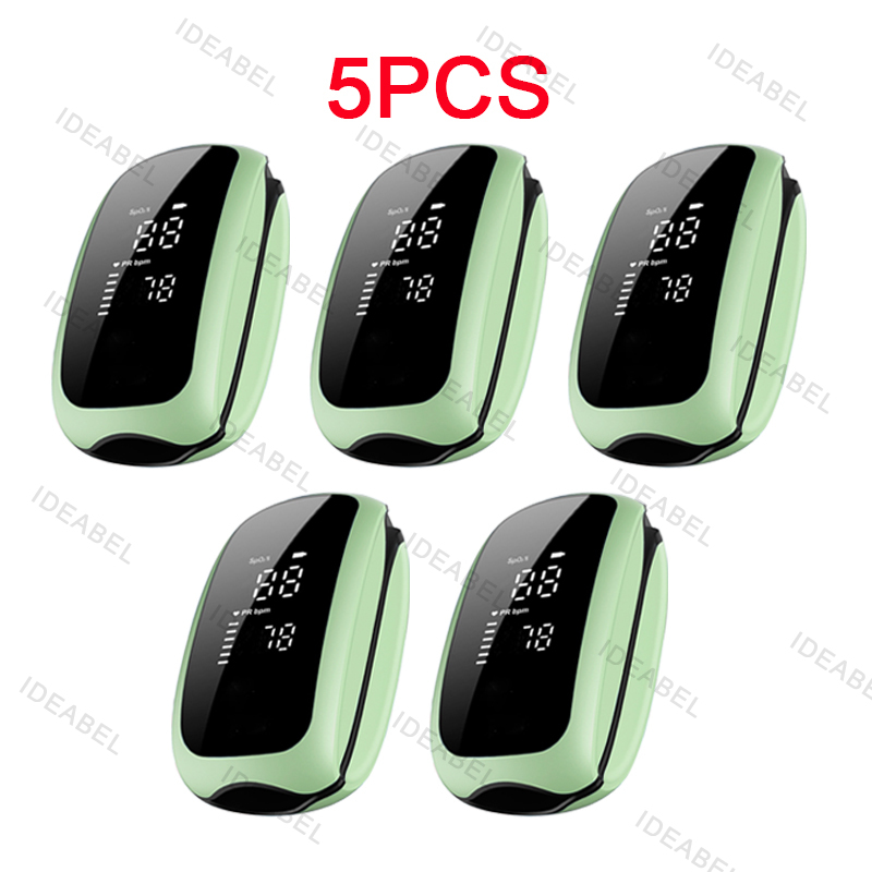 Pulse Oximeter Fingertip Rechargeable - 5 Pezzi Ossimetro Medico Ricaricabile con