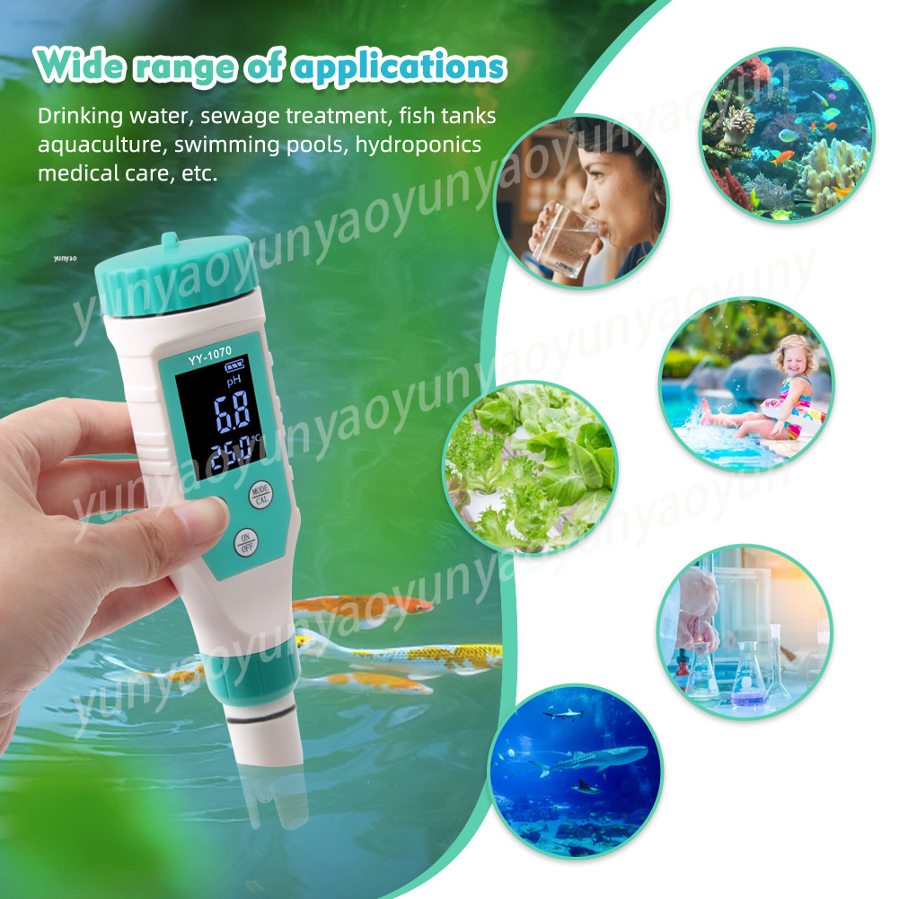 Ph Meter Digital Water Tester - Tester Digitale 7 in 1 per