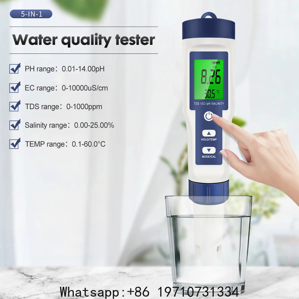 Ph Meter Digital Water Tester - Misuratore di pH digitale 5 in