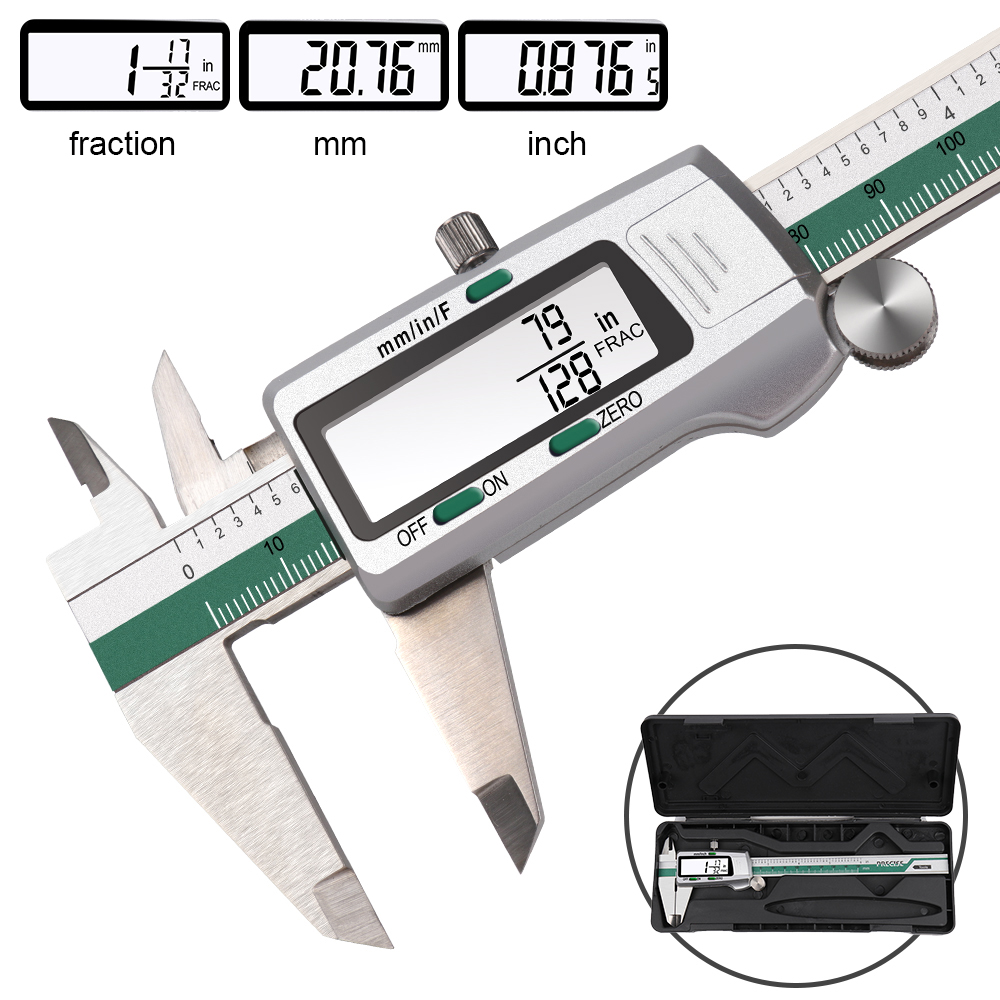 Digital Caliper 150Mm Stainless Steel - Righello a corsoio con calibro scorrevole