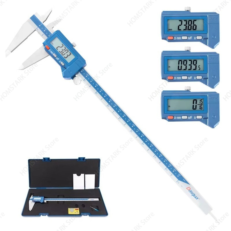 Digital Caliper 150Mm Stainless Steel - Calibro Digitale Impermeabile IP54, 0‑150mm 0‑200mm