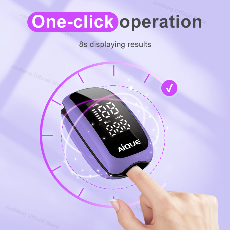 AiQUE Viola Ricaricabile Ossim - Pulse Oximeter Fingertip Rechargeable recensione e prezzo