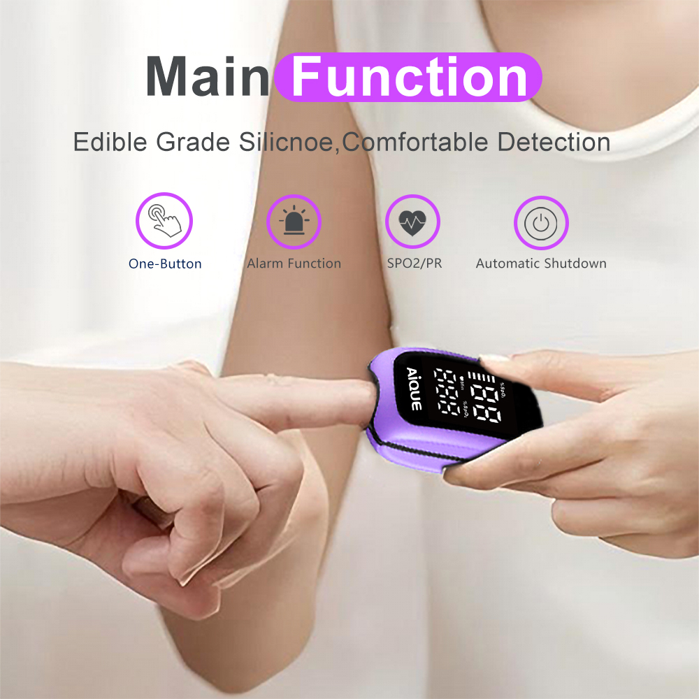 AiQUE Viola Ricaricabile Ossim - Pulse Oximeter Fingertip Rechargeable recensione e prezzo