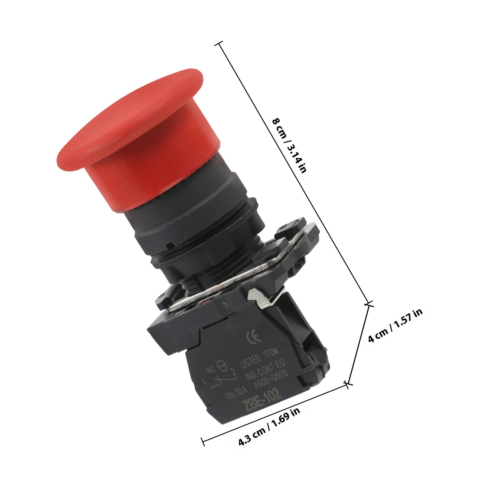 Pulsante di arresto rosso a fo - Industrial Tools recensione e prezzo