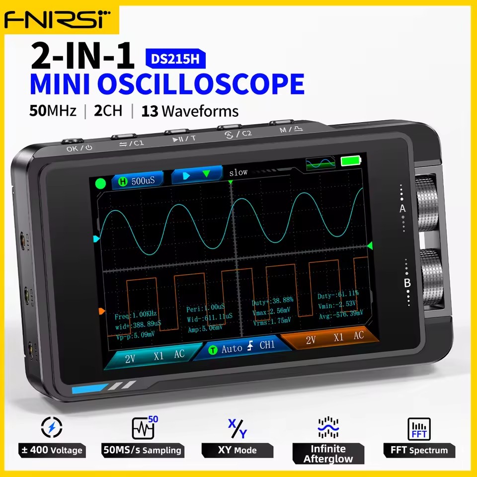 Oscilloscopio Digitale Portati - Fnirsi Digital Oscilloscope Handheld recensione e prezzo