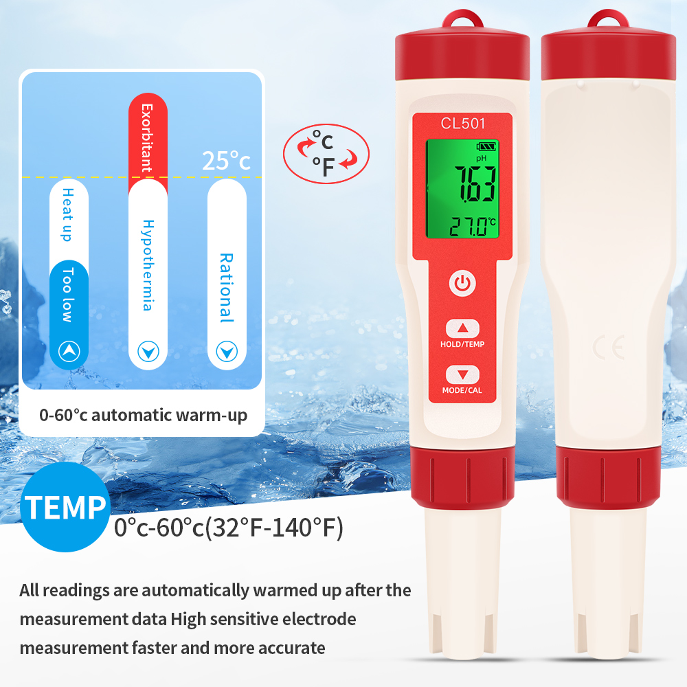 PH/CL2/H2/ORP/Misuratore di te - Ph Meter Digital Water Tester recensione e prezzo