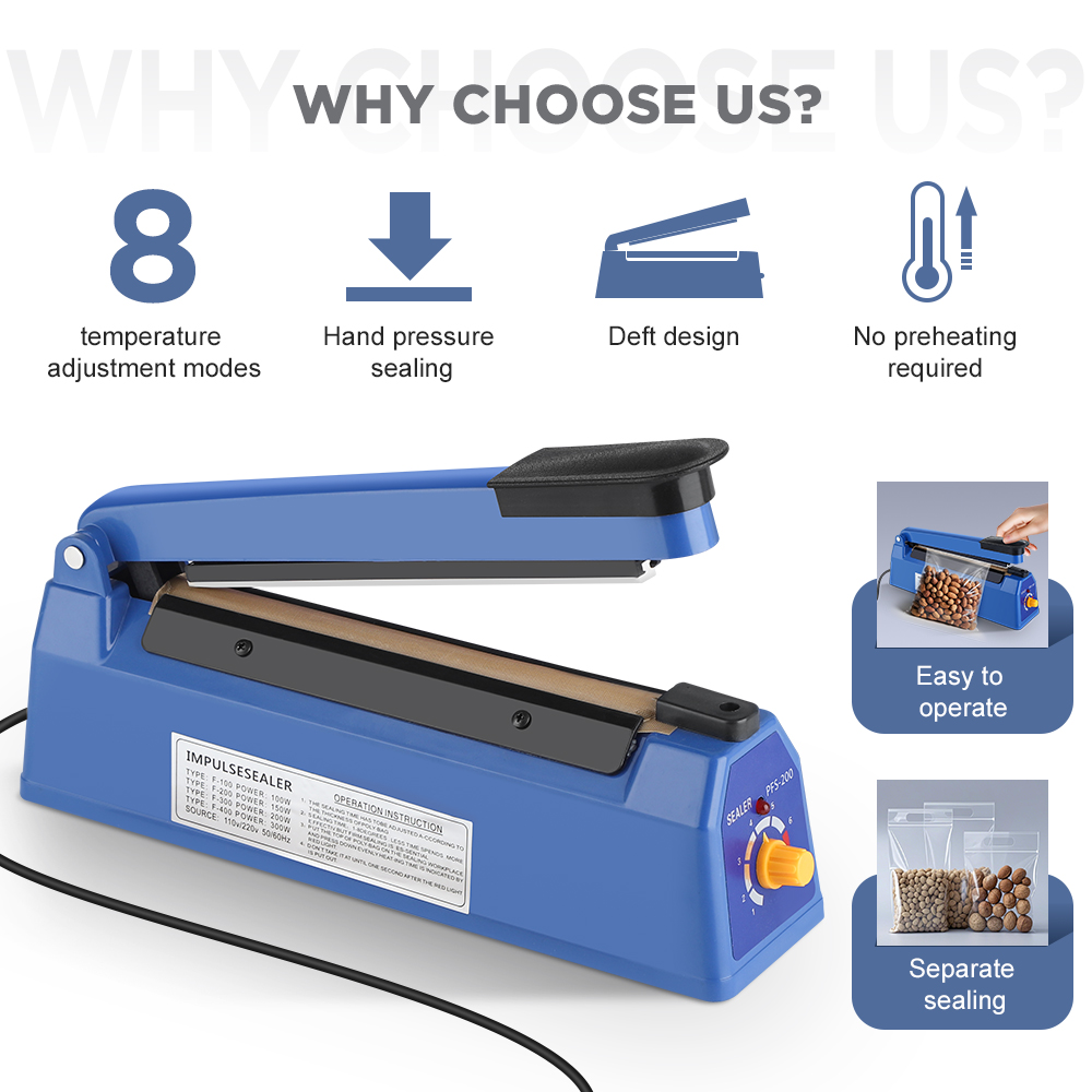 Macchina termosigillatrice man - Plastic Bag Impulse Heat Sealer recensione e prezzo