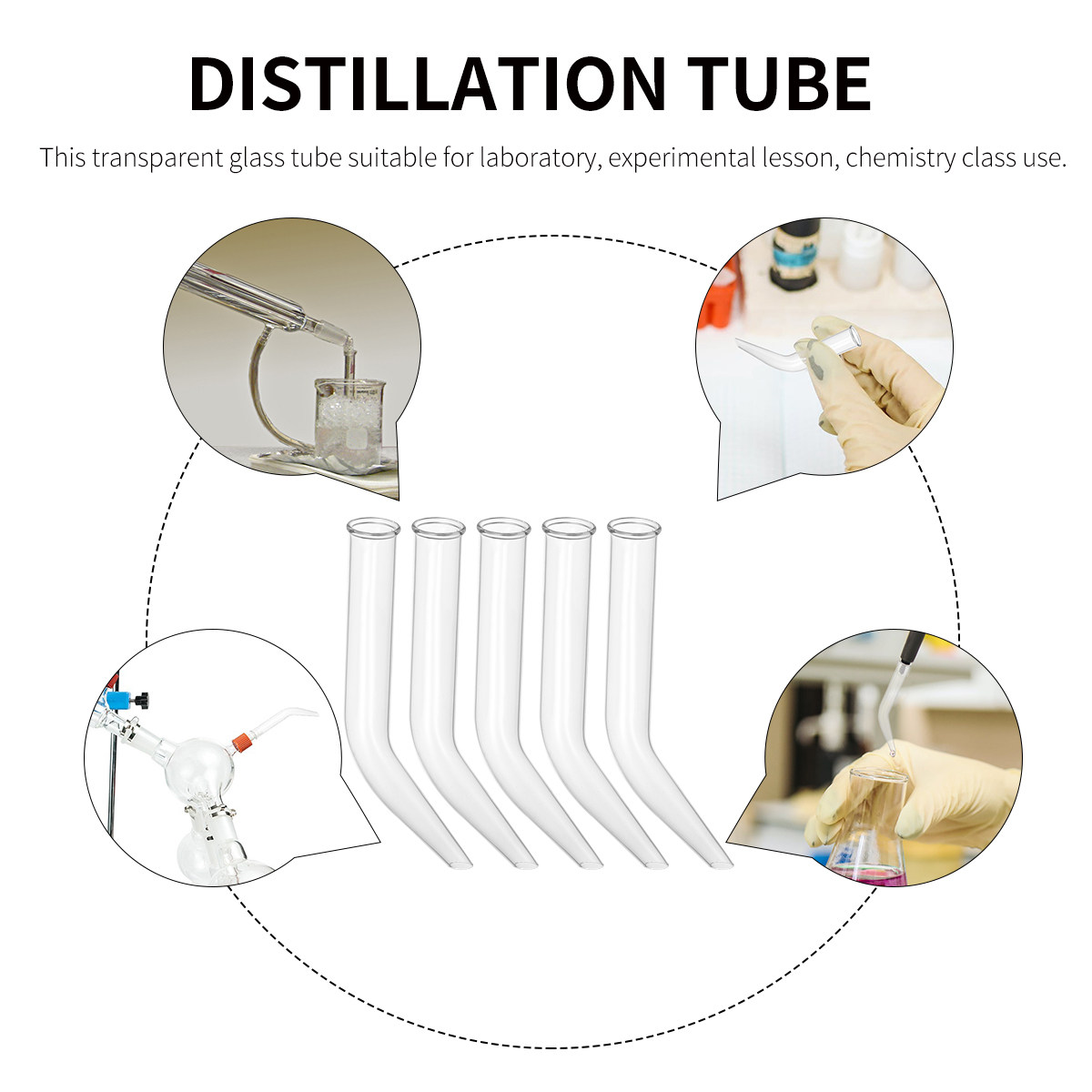 Tubo di distillazione in vetro - Lab Equipment recensione e prezzo
