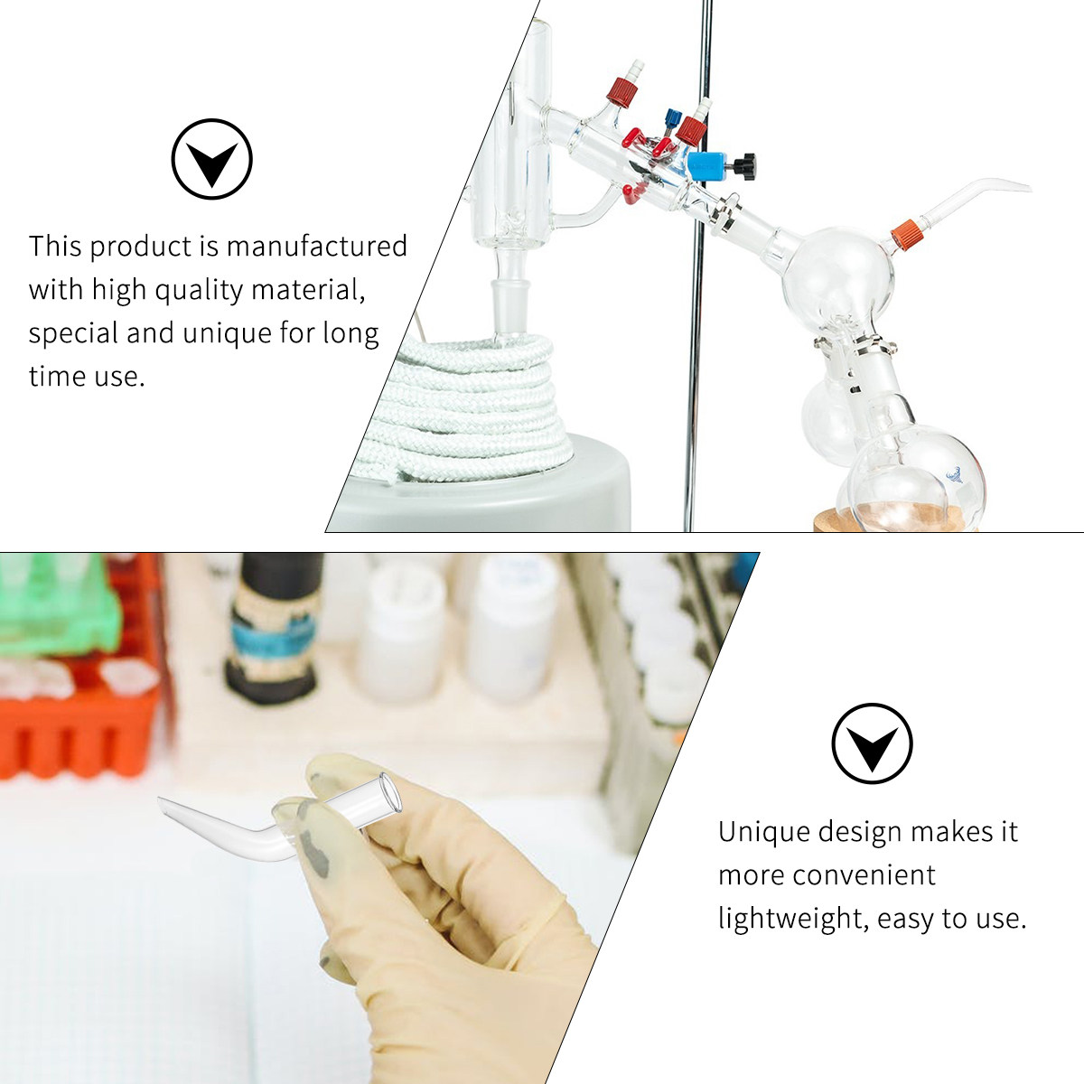 Tubo di distillazione in vetro - Lab Equipment recensione e prezzo