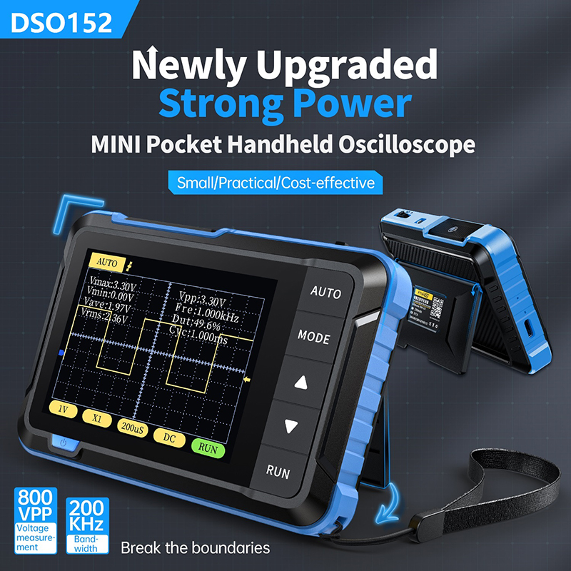 FNIRSI DSO152 Mini oscilloscop - Fnirsi Digital Oscilloscope Handheld recensione e prezzo