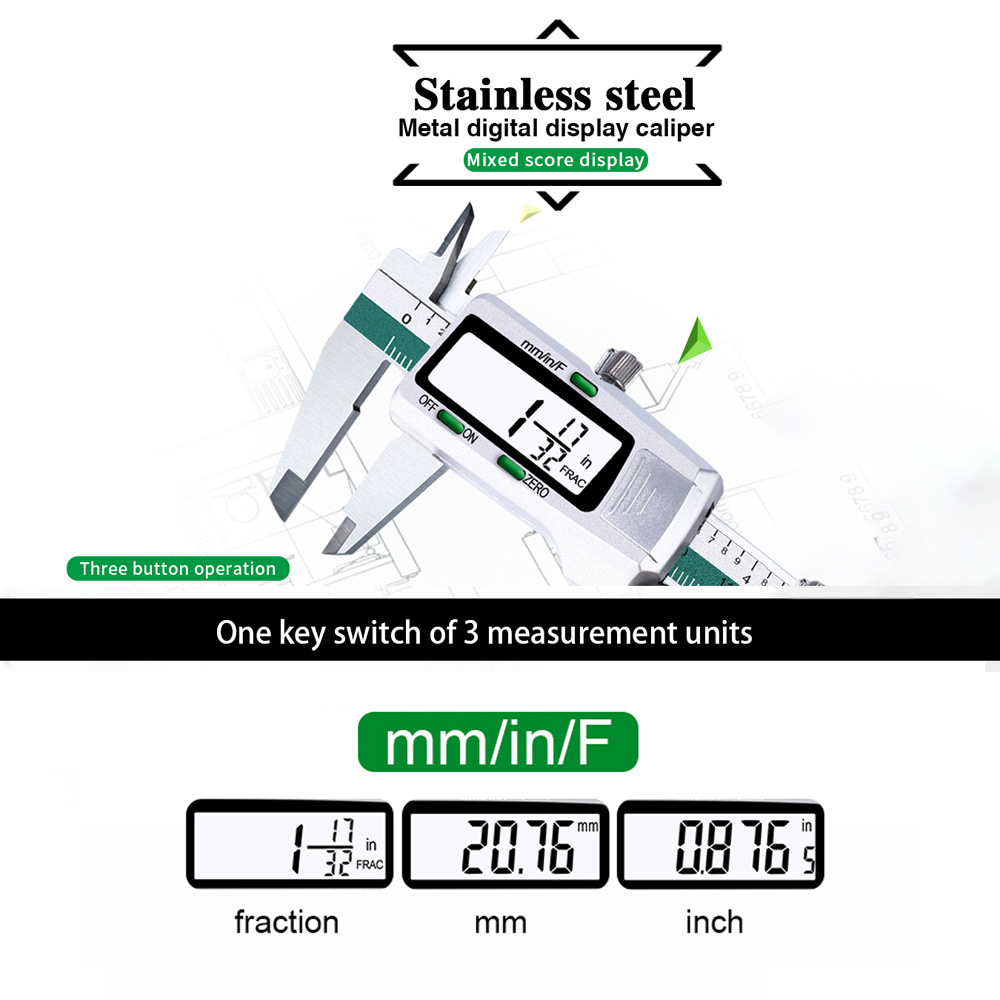 Righello a corsoio con calibro - Digital Caliper 150Mm Stainless Steel recensione e prezzo