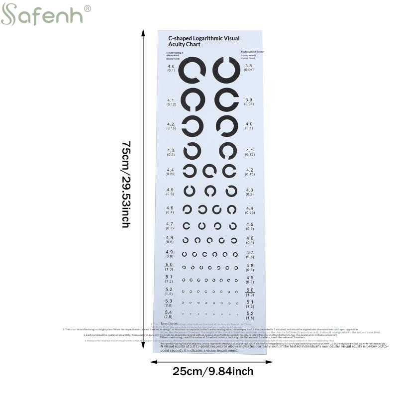 Schede per Test di Visione da  - Medical Supplies recensione e prezzo