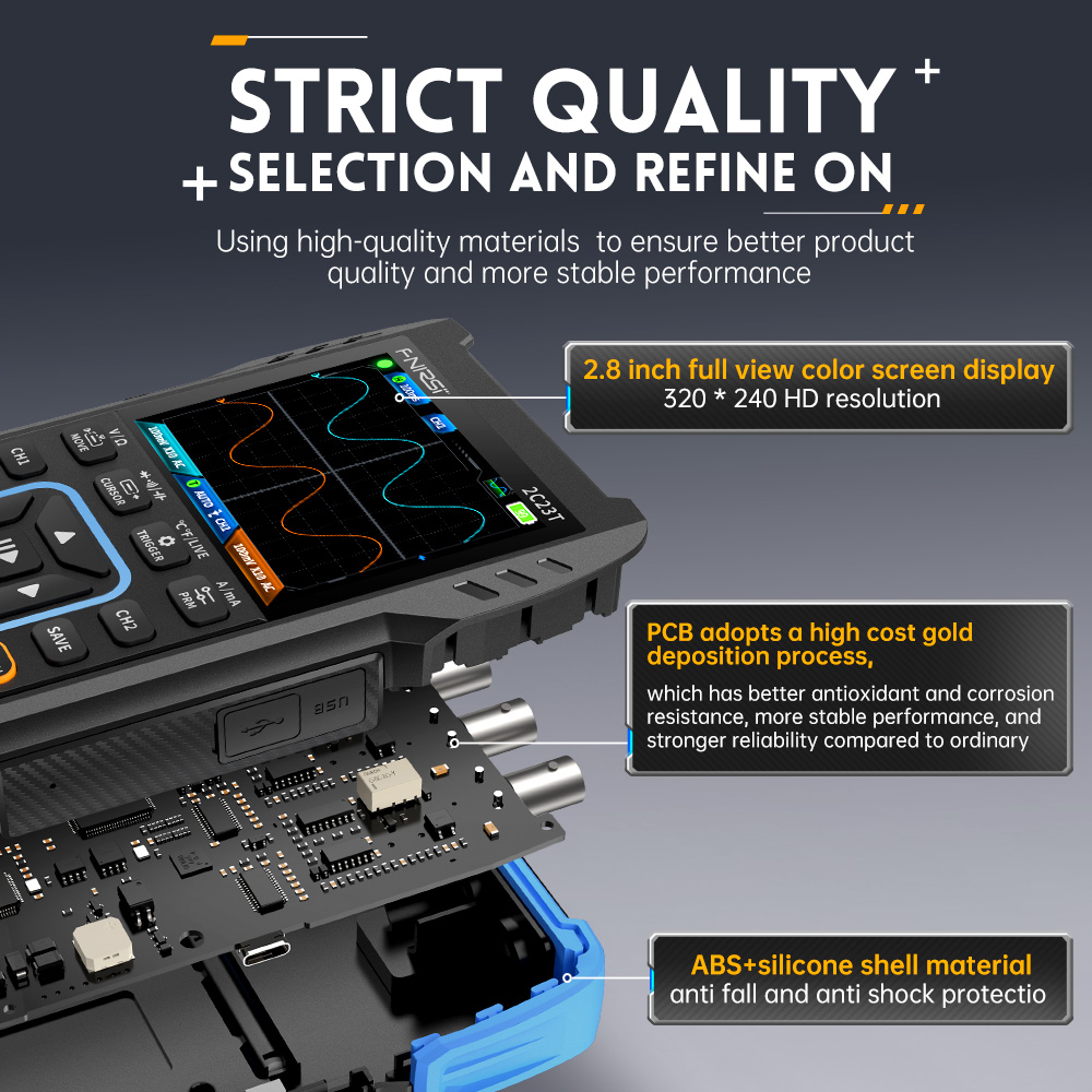 FNIRSI 2C23T Multimetro oscill - Fnirsi Digital Oscilloscope Handheld recensione e prezzo