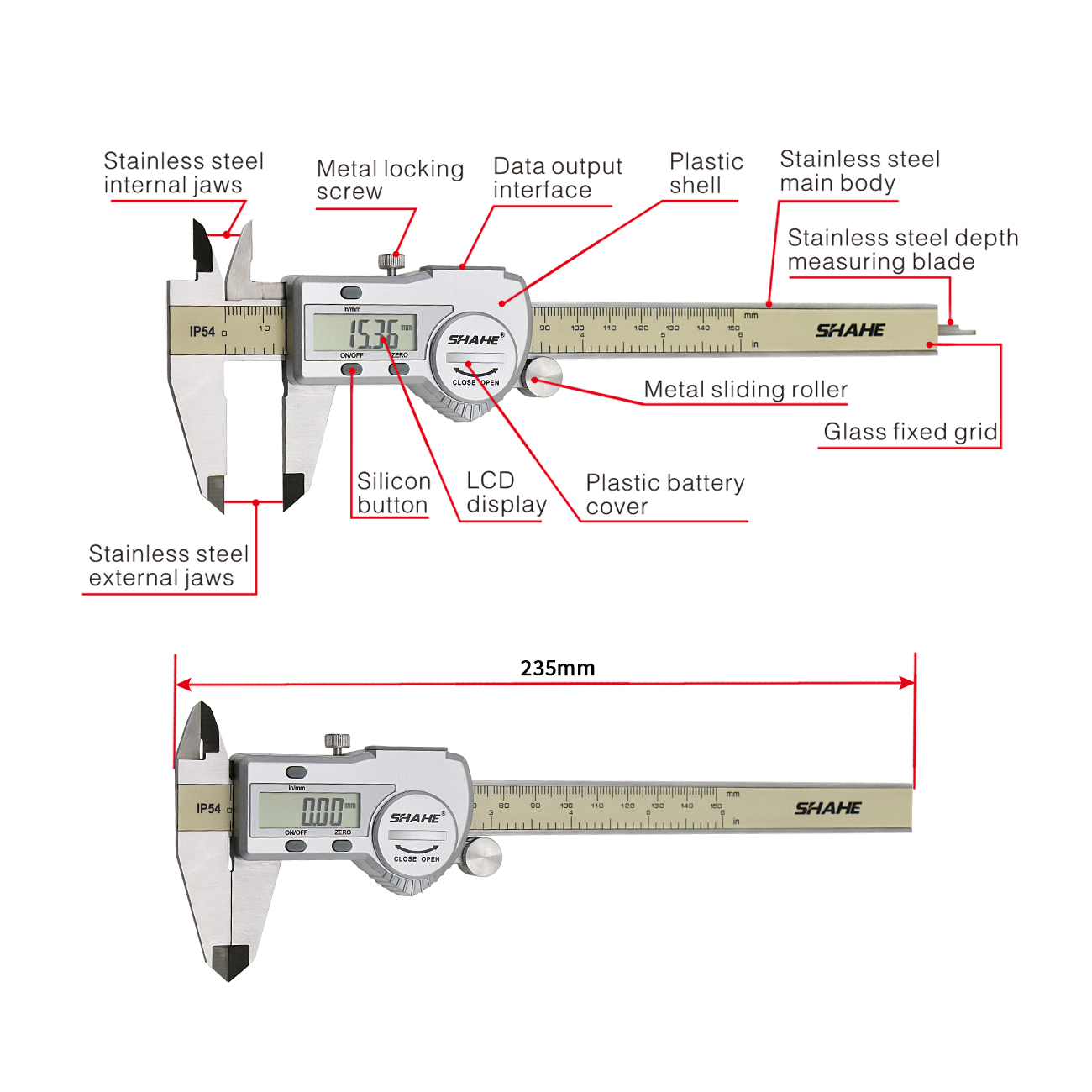 Calibro Digitale Shahe 0-150 M - Digital Caliper 150Mm Stainless Steel recensione e prezzo
